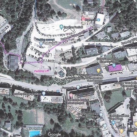 La Marmotte, au cœur du village de Crans, proche du télécabine Cry d'Er Exterior foto